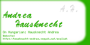 andrea hausknecht business card
